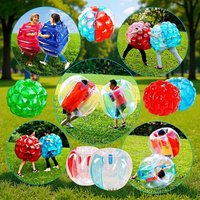 Thick PVC Inflatable Collision Ball Wearable Bubble Bumper Ball Interactive Game Toy for Kids Outdoor Lawn Party Activities