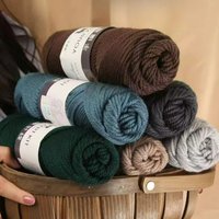 100g Hand-Knitting Alpaca Wool Chunky Yarn DIY Hand Woven Crochet for Warm Sweaters Coats Scarves Hats Gloves Leg Warmers Yarn