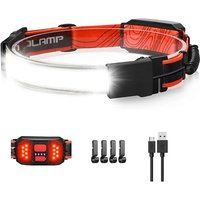 LED Headlamp Rechargeable Headlamps Flashlight Wide Beam Waterproof Headlight Head Lamp Light for Fishing Running Camping