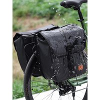 AliExpress RZAHUAHU Bicycle Rear Seat Bag Large Capacity Rear Seat Panniers Pack Waterproof Bicycle Saddle Bag with Handle MTB Road Bike Accessories