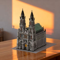 29682pcs MOC Cologne Cathedral Castle Model Building Blocks Toy Gift Creative Display Collectible Desk Premium Adult Kids Home