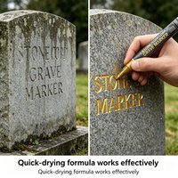 Tombstone Stone Restoration Paint Marker Waterproof Permanent Ink Refresh Weathered Faded Grave Epitaph Words BHL1005
