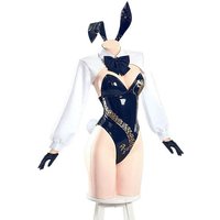 Ryuge Kisaki Bunny Girl Cosplay Costume Wig Cheongsam Jumpsuit Full Set Party Uniform Hallowen Play Role Clothes Clothing