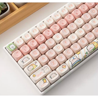 142-key Sweet Pig PBT Keycap Dye-Sublimation, MOA Profile Contour,Compatible with MX for Keyboard Fit 61/64/68/87/96/104/108