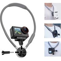 Phone Action Camera 2 in 1 Neck Hold Mount for GoPro Insta360 DJI OSMO Action Universal Action Camera Phone Accessories