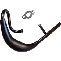 Fatty Belly Pipe Exhaust Muffler Black for 50cc 60cc 66cc 80cc 2-Stroke Engine Motor Motorized Bike Gas Engine Motor Parts