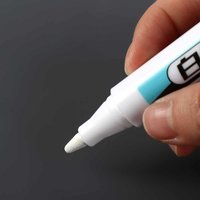 0.7mm/1.0mm/.2.5mm White Permanent Paint Pen Waterproof Not Easy To Fade White Marker Pens Extra Large Ink Volume Oily