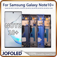 AMOLED Display For Samsung Note 10 Plus 4G 5G Display Touch Screen Note10+ N975F N976F J LCD Support S Pen Fingerprint Work