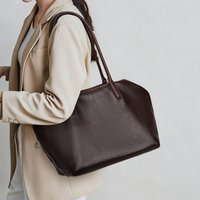 Genuine cowhide leather women's handbag, large-capacity tote bag, commuter shoulder crossbody storage soft leather bag