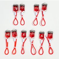 3pcs Halloween Blood Bag Acrylic Long Charms Gothic Plasma Pack Pendant for DIY Jewelry Making Earring Keychain Accessories
