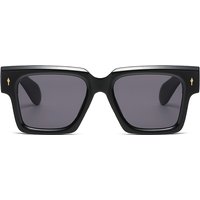 Hiking 2024 New Retro Square Female Metal Rivet Anti Light Glasses Three Nail Ocean Pieces Simplicity Large Frame Glasses