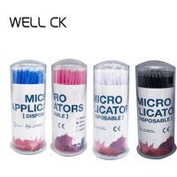 100Pcs/Bottle Dental Disposable Micro Brushes Applicators Micro Brush Dentistry Odontologia Extension Tools