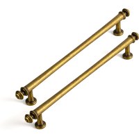Goo-Ki Antique Brass Cabinet Handles Champagne Bronze Cabinet Pulls for Dresser Zinc Alloy Drawer Knob for Kitchen Cupboard