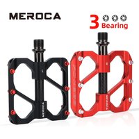 MEROCA-Pédales coordonnantes à 3 roulements scellés en alliage d'aluminium pour VTT, accessoires de cyclisme