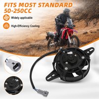 AliExpress NONE 12V 4 Inch Electric Radiator Cooling Fan Universal for 50-250cc Dirt Pit Bike ATV UTV Motocross Motorcycle Accessories Durable
