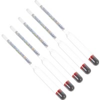 5Pcs Alcohol Meter Glass Hydrometer for Beer and Wine Making Specific Hydrometer for Measuring Sugar Content Home
