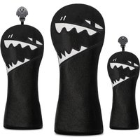 Personalized Shark Design Golf Club Cover, 1/3 Set of Trackwood and Mixed Club Head Protectors, Comfortable and Durable
