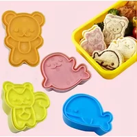 4pcs sandwich molds biscuit molds baking tools return to school school supplies lunch box accessories