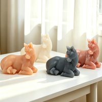 Flexible Squishy Lying Pony Figurine Soft Elastic Desktop Ornament Realistic Horse Sculpture Farm Style Home Tabletop Decor Gift