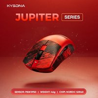 KYSONA Jupiter Series Gaming Mouse Wired Wireless Mice 8Khz PAW3950 Sensor Bluetooth 46g Rechargeable Web Driver For PC laptop