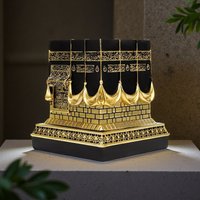 Kaaba Mecca Resin Statue Black Gold Holy Kaaba Miniature Tabletop Ornament Ramadan Eid Muslim Home Decor Gift