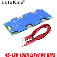LiitoKala 4S 12V 100A BMS LiFePo4 Lithium Iron Phosphate Battery Protection Circuit Board With Balanced Charging