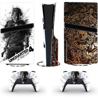 Uncharted 4 PS5 Pro Disc Skin Sticker Protector Decal Cover for Console Controller PS5 Pro Disk Sticker Vinyl
