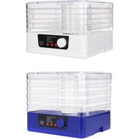 Electric Food Fruit Machine Fruit Dryer Large 5-tray Dehydration Portable 350W Power Saving 110V Dried Machine for Pet Food