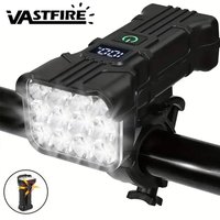 AliExpress VASTFIRE 12 LED Bicycle Front Light Rechargeable Bike Light with Horn MTB Bicycle Head Lights Cycling Bike Safety Lamp for Night Riding