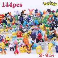 2024 New 144 Style Pokemon Gift Bag Christmas Gift Action Figure Toys Genuine Pikachu Anime Figure Pokemon Toys For Children