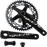 AliExpress NONE SKEACE Fixed Gear Crankset 165mm Integrated 144 BCD Hollowtech Crank Ultralight Aluminum Alloy Single Speed 49T Track BIKE Parts