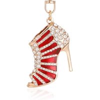 2024 New Sparkling Crystal Luxury Women's High Heels KeyChain Bag Pendant Souvenir Gift Car Key Ring