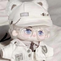 20cm Cotton Doll Handsome Clothes Suits White Leasure Sports Clothing Set Cool Boy Style Black Meow Deacon Hoodless Dolls Cloths