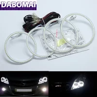 Ultra Bright SMD White LED Angel Eyes 2600LM 12V Halo Ring Kit Day Light for Opel Astra H NON Projector 2007-2010 2008 2009