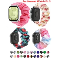 Women Replacement Strap For Huawei Watch Fit 3 Fit 4 Elastic Fabric Bracelet For Huawei Watch Fit 4 Pro SmartWatch Watchband