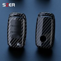 ABS Carbon Fiber Car Key Case Cover For VW Volkswagen Polo Tiguan Passat B5 B6 B7 Golf 4 5 6 MK6 Jetta Lavida For Skoda Octavia