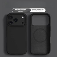 Liquid Silicone Magnetic for MagSafe Phone Case for IPhone17ProMax 16 15 14 13 17Air Solid Color Skin Protection Soft Back Cover