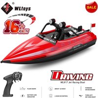 WLtoys WL917 917 RC Racing Boat 16KM/H 2.4GHz Remote Control Toys High Speed Ship Jet Speedboat BoatsToy Adults Boys Kids Gift