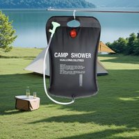 20L Foldable Solar Shower Bag Outdoor Bath Water Bag Camping Sun Compact Heated Water Shower Bags Scrubbing Pool Accessories