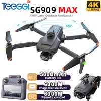 Teeggi SG909 MAX GPS-Drohne mit 4K-Kamera, 6 km Touchscreen, RC, professionelle Drohne 360 ° Hindernisvermeidung. Faltbarer RC-Quadrocopter