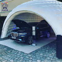 15FT/4.5M Inflatable Camping Tent Igloo Dome Inflatable Tent With Led And Blower For Car Exhibition Party Event