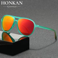 AliExpress HONKAN.WZ Cycling TAC Coated Polarized Sun Glasses Colorful Fashion Men Drive Sunglasses Outdoor Sports Glasses UV400 Women Sunglasses