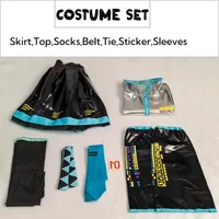 2026 Cosplay Full Set Silver Leather Fabric Suit Cosplay Headwear Costume Outfit JK Sailor Dress High School Uniform Hallow