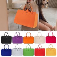 Portable Felt Felt Shoulder Bag Large Capacity Storage Organizer Messenger Bag Toy Sundries Mummy Bag Girl
