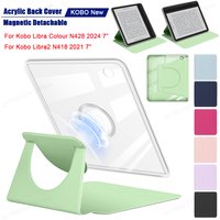 For Kobo Libra Colour 2024 N428 7 inch Case Magnetic Detachable Acrylic Back Cover For Kobo Libra 2 2021 N418 eBook Funda Shell