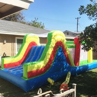 YARD Giant Inflatable Jumping Castle 6.5*3*2.5m Big Bounce House With Large Slide Trampoline Inflatable Bouncer Obstacle Slides