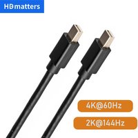 Mini DisplayPort Cable 4K 60Hz Mini DisplayPort MDP to MDP Cable(does not support displays with Thunderbolt port)