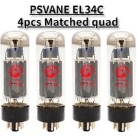 PSVANE EL34C HIFI Audio Tubes Vacuum Tube Replaces EL34 EL34B 5881 6L6G 6CA7 6P3P KT77 Factory Precision Matched and Tested