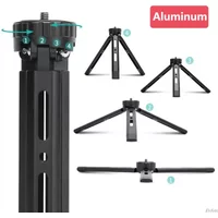 Metal Tripod For Camera DJI Desk Aluminum Alloy Mini Handle Tripodes with 1/4 Inch Screw For DSLR Canon Nikon Sony Projector