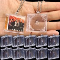 10/1PCS Peripheral Commemorative Album Blank Mini CD Case Pendant For DIY Keychains Backpack Hanging Decoration